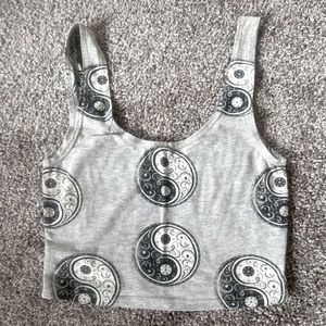 Yin yang crop top
